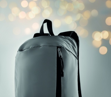 Logotrade Firmengeschenke das Foto: Reflektierender Rucksack 600D