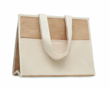 Logotrade Werbeartikel das Foto: Jute-Canvas Shopping Tasche