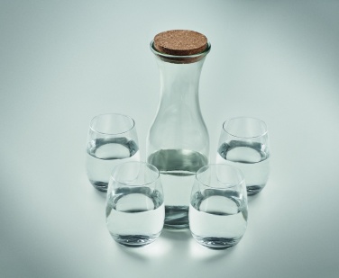 Logotrade Werbeartikel das Foto: Set aus recyceltem Glas