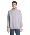 CONRAD Sweater Zip Kragen, Grau Melange 2