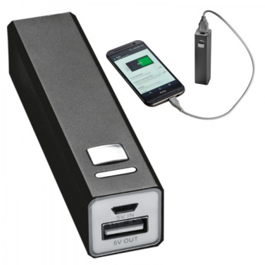 Logotrade werbemittel das Foto: Metall-Powerbank PORT HOPE 2200mAh