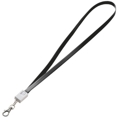 Logotrade Geschäftsgeschenke das Foto: Lanyard mit USB-Kabel LE PORT