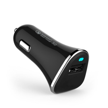 Logotrade Werbeartikel das Foto: Autoladegerät (Qualcomm Quick Charge 3.0)