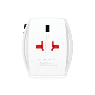 Logotrade Logogeschenke das Foto: SKROSS World Travel Adapter MUV 65W PD mit USB-C-Kabel