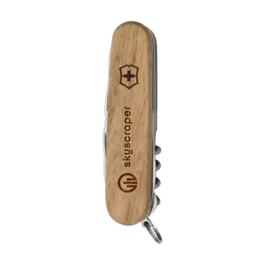 Logotrade Geschäftsgeschenke das Foto: Victorinox Huntsman Wood Taschenmesser