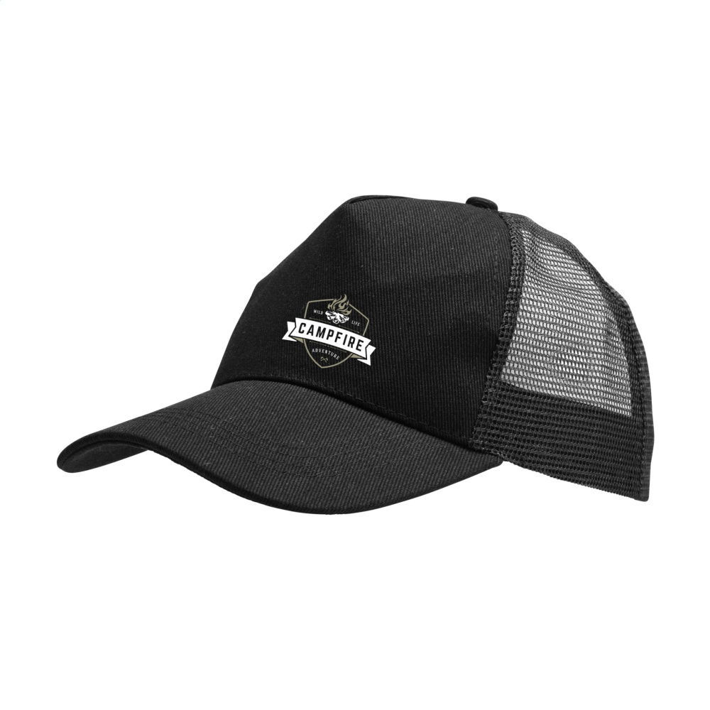 Logotrade Firmengeschenke das Foto: Trucker-Cap aus recycelter Baumwolle