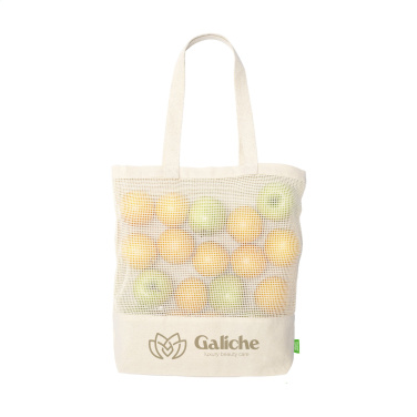 Logotrade Werbeartikel das Foto: Natura Organic Mesh Shopper (180 g/m²) Einkaufstasche