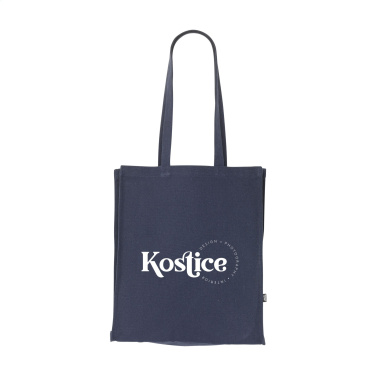 Logotrade Werbegeschenke das Foto: Einfarbige Tasche aus recyceltem Canvas GRS (340 g/m²)