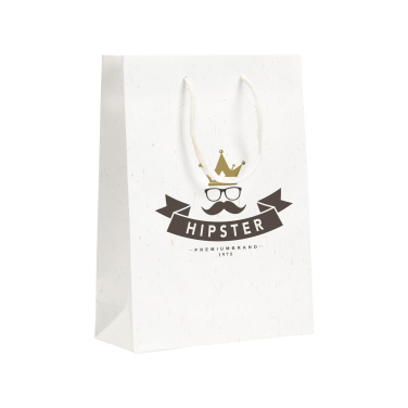 Logotrade Werbegeschenke das Foto: Leaf It Bag recycelt mit Strohfasern (180 g/m²) M