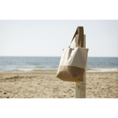 Logotrade Werbeartikel das Foto: Strandtasche Cancun aus Bio-Baumwolle (320 g/m²)