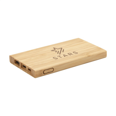 Logotrade Werbegeschenke das Foto: Bamboo 4000 Powerbank externes Ladegerät