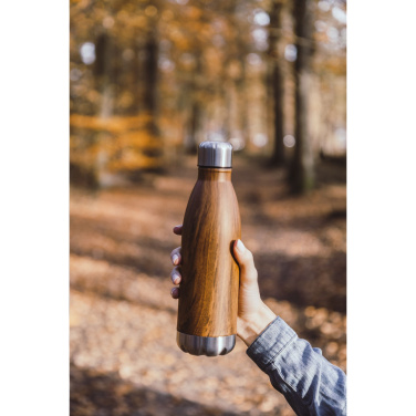 Logotrade Logogeschenke das Foto: Topflask Wood 500 ml Trinkflasche