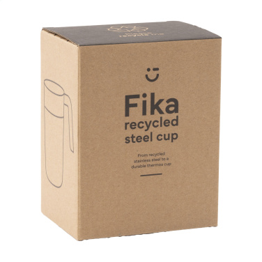 Logotrade Geschäftsgeschenke das Foto: Fika RCS Recycled Steel Cup 400 ml Thermobecher