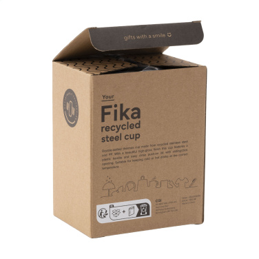 Logotrade Werbegeschenke das Foto: Fika RCS Recycled Steel Cup 400 ml Thermobecher