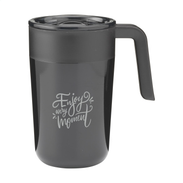 Logotrade Firmengeschenke das Foto: Fika RCS Recycled Steel Cup 400 ml Thermobecher