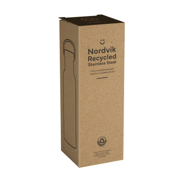 Logotrade Firmengeschenke das Foto: Nordvik RCS Recycled Steel 500 ml Trinkflasche