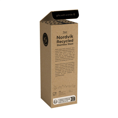 Logotrade werbemittel das Foto: Nordvik RCS Recycled Steel 500 ml Trinkflasche