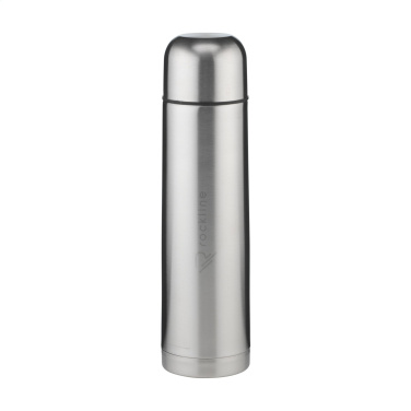 Logotrade Firmengeschenke das Foto: Thermotop Maxi RCS Recycled Steel 1.000 ml Thermoflasche