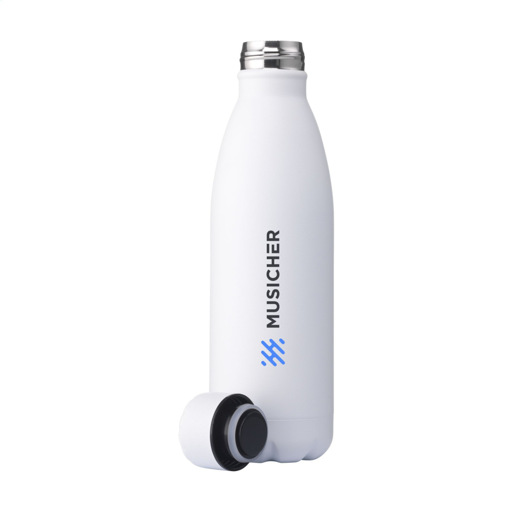 Logotrade Werbegeschenke das Foto: Topflask Premium RCS Trinkflasche aus recyceltem Stahl