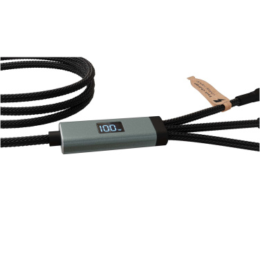 Logotrade Geschäftsgeschenke das Foto: SCX.design C53 100W ultraschnelles 5-in-1 Ladekabel aus rPET