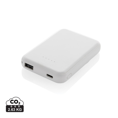 Logotrade Werbeartikel das Foto: Stellar 5.000mAh 5W magnetische Powerbank aus RCS rec. ABS