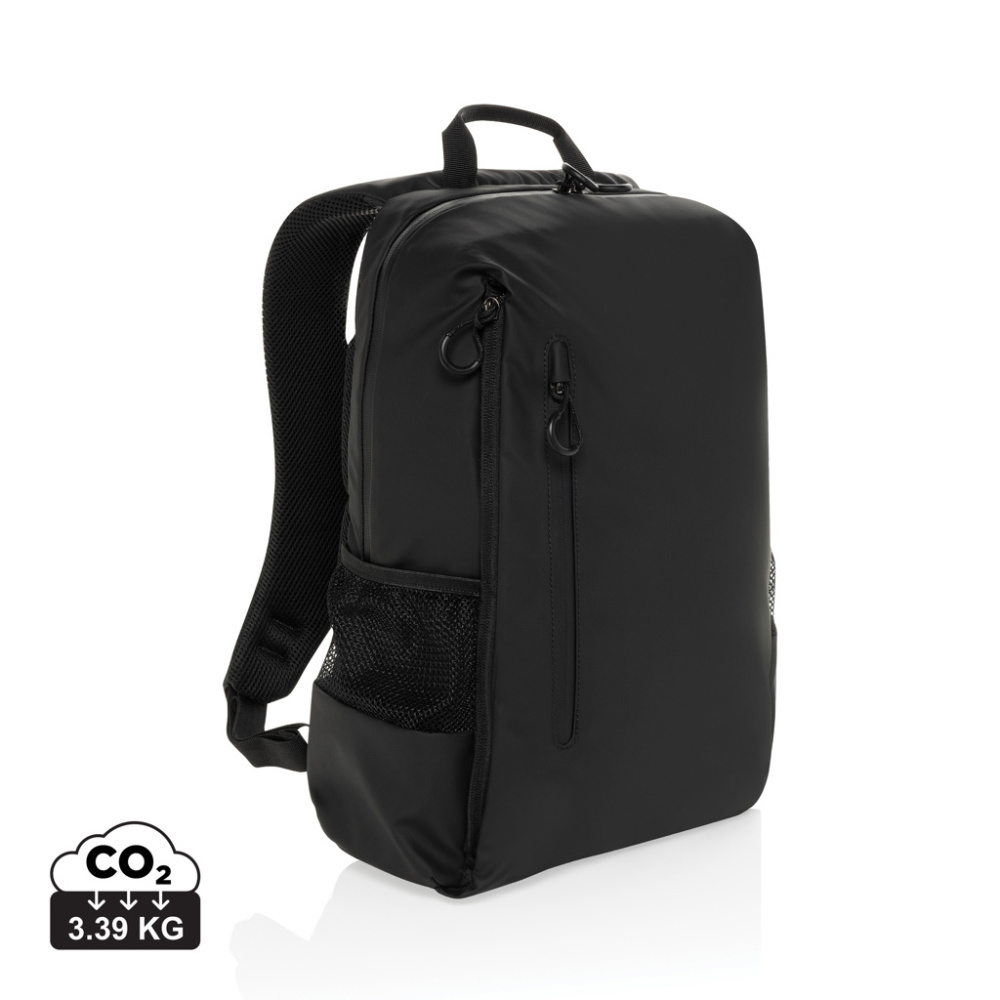 Logotrade Firmengeschenke das Foto: Lima Aware™ RPET wasserabweisender 15,6" Laptop-Rucksack