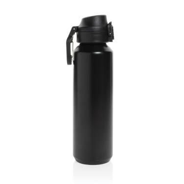 Logotrade Werbegeschenke das Foto: Via RCS Re-Steel Sportflasche mit Verschluss, 600ml