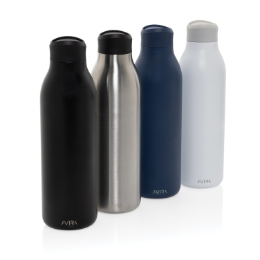 Logotrade Werbegeschenke das Foto: Avira Alok 600ml Wasserflasche aus RCS rec. 360 Stahl