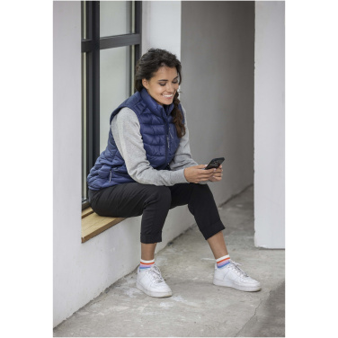 Logotrade Firmengeschenke das Foto: Pallas GRS recycelter wattierter Bodywarmer für Damen