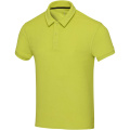 Akoya Poloshirt aus recyceltem Frottee Unisex, Kalk