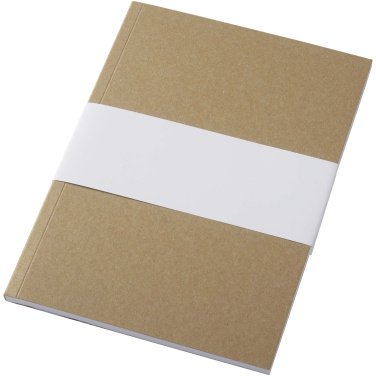 Logotrade Geschäftsgeschenke das Foto: Novella Austen A5 Softcover Notizbuch aus recyceltem Kraftpapier – 50 Blatt