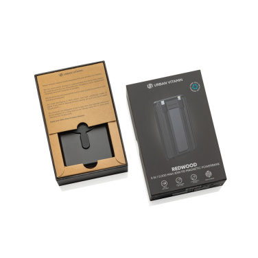 Logotrade Firmengeschenke das Foto: Urban Vitamin Redwood 5-in-1 5.000mAh 20W PD magn. Powerbank