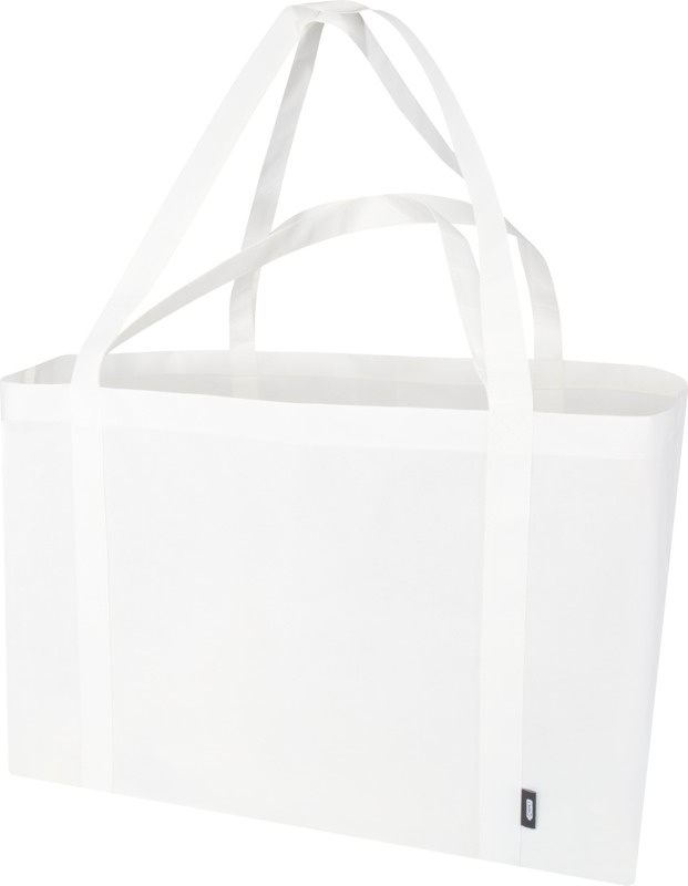 Logotrade Geschäftsgeschenke das Foto: Jumbo Extra große Tragetasche aus recyceltem GRS Non Woven 65 L