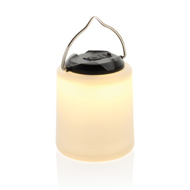 Logotrade Geschäftsgeschenke das Foto: Limio tragbare wiederaufladbare Tischlampe aus RCS rec. ABS