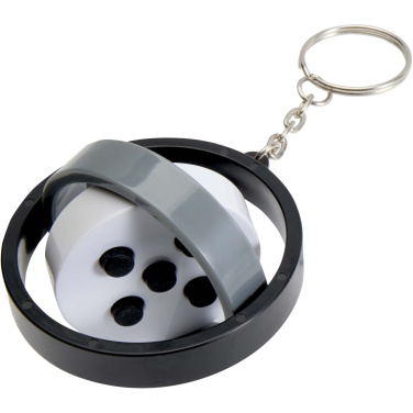 Logotrade werbemittel das Foto: Spinx Gyroskop Fidget Schlüsselanhänger aus recyceltem Kunststoff