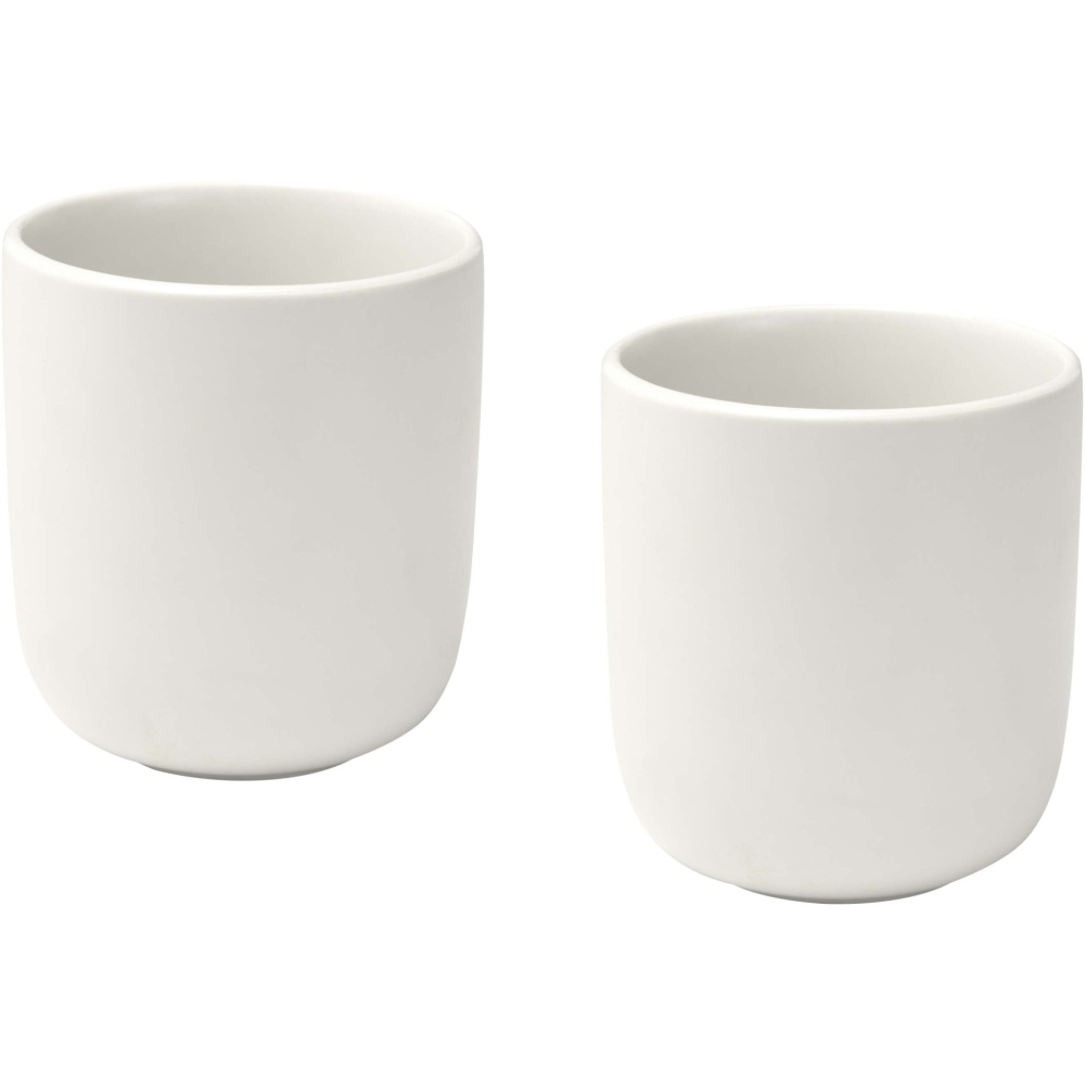 Logotrade Firmengeschenke das Foto: Male 200 ml Keramiktassen – 2er-Set