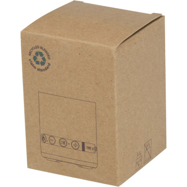 Logotrade Werbegeschenke das Foto: Hunor 3 W kabelloser Lautsprecher aus recyceltem Kunststoff