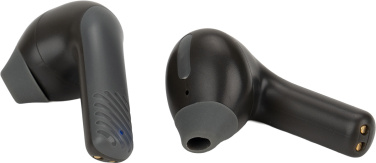 Logotrade Werbeartikel das Foto: Bluetooth-Lautsprecher HF01 mit integrierten Ohrhörern 2 in 1