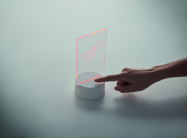 Logotrade Werbeartikel das Foto: Memoboard mit LED-Beleuchtung