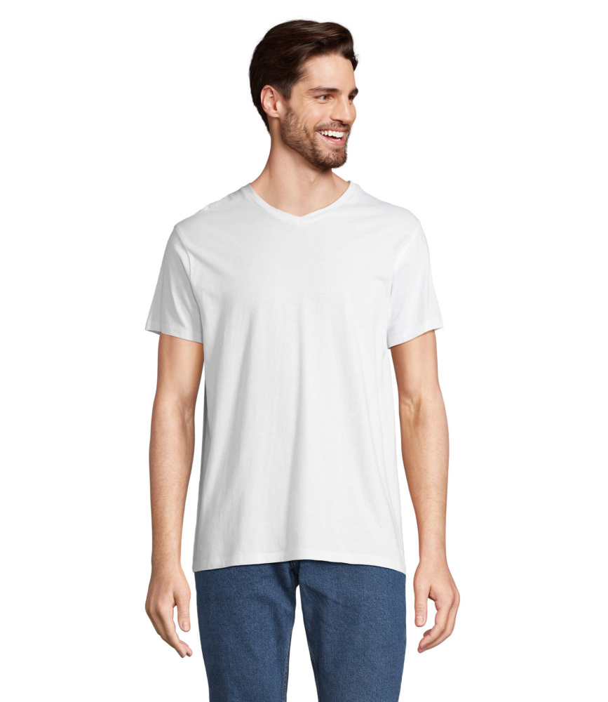 Logotrade Werbegeschenke das Foto: REGENT V  V-NECK T-SHIRT