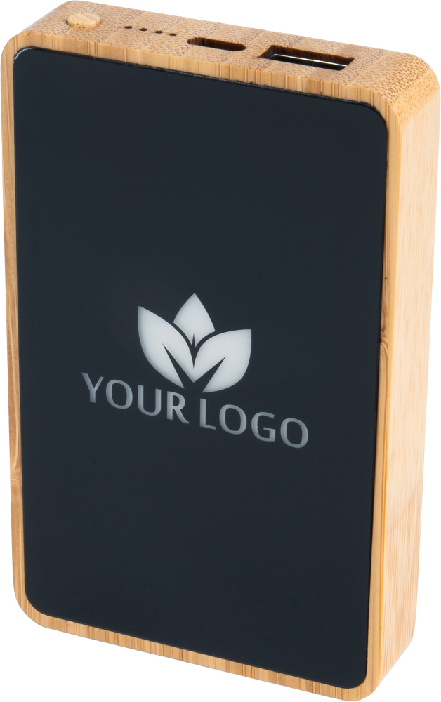 Logotrade Geschäftsgeschenke das Foto: Powerbank 5000 mAh mit beleuchtetem Logo