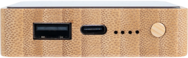 Logotrade Firmengeschenke das Foto: Powerbank 5000 mAh mit beleuchtetem Logo