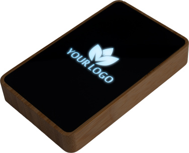 Logotrade Werbegeschenke das Foto: Powerbank 5000 mAh mit beleuchtetem Logo