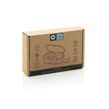 Logotrade Geschäftsgeschenke das Foto: Chargevix Multifunktionales 60W-Lade-Set aus RCS rPlastic