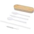 Runa Besteckset mit Bambusdeckel, Dunkler Sand