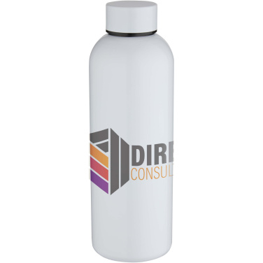 Logotrade Firmengeschenke das Foto: Spring 750 ml RCS-zertifizierte einwandige Sublimation Trinkflasche aus recyceltem Edelstahl