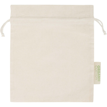 Logotrade Werbeartikel das Foto: Odisha 140 g/m² OCS Bio-Geschenktasche – 30 × 25 cm