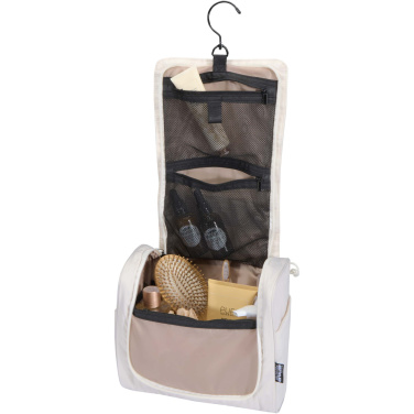 Logotrade Geschäftsgeschenke das Foto: Puffer GRS recycelte aufhängbare Kulturtasche 8L