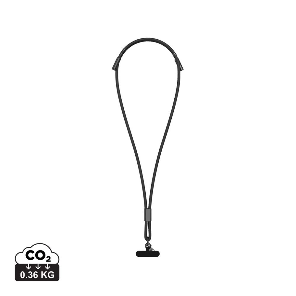 Logotrade Logogeschenke das Foto: VINGA Baltimore RCS Ladekabel/Lanyard