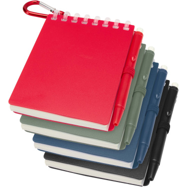 Logotrade Geschäftsgeschenke das Foto: Lig Mini Recyceltes Outdoor-Softcover Notizbuch und Kugelschreiber Set (schwarze Mine)